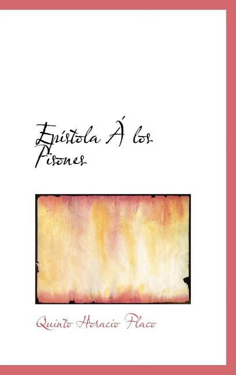 Epístola Á los Pisones (Hardcover) - image 1 of 1