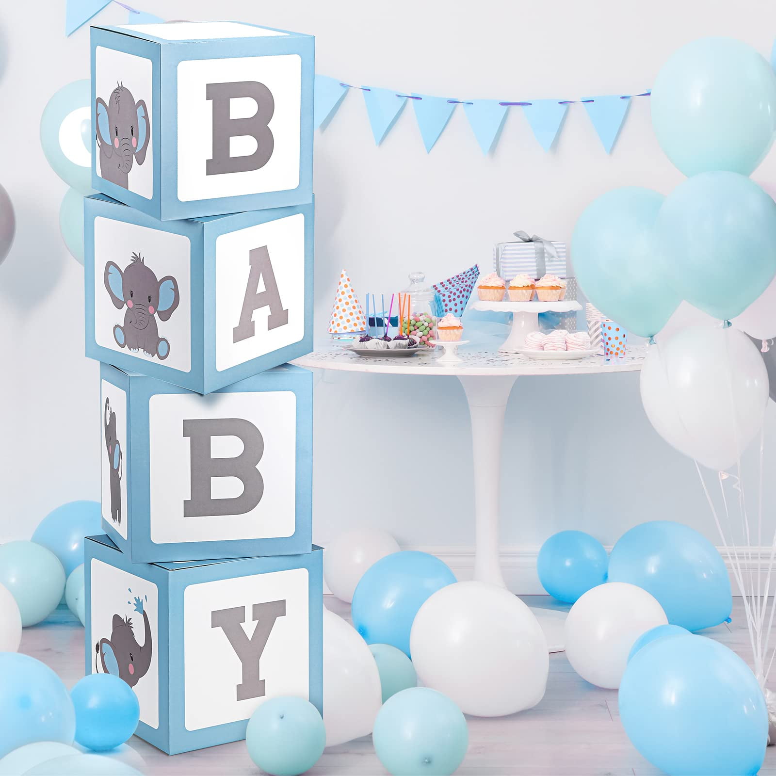 16 Pieces Prince Gift Treat Bag Castle Goodie Favor Bags With Handle Blue Party Favor Bags Kraft Prince Favors For Boys Prince Birthday Theme Crown Candy Boxes For Boys Birthday Baby Shower