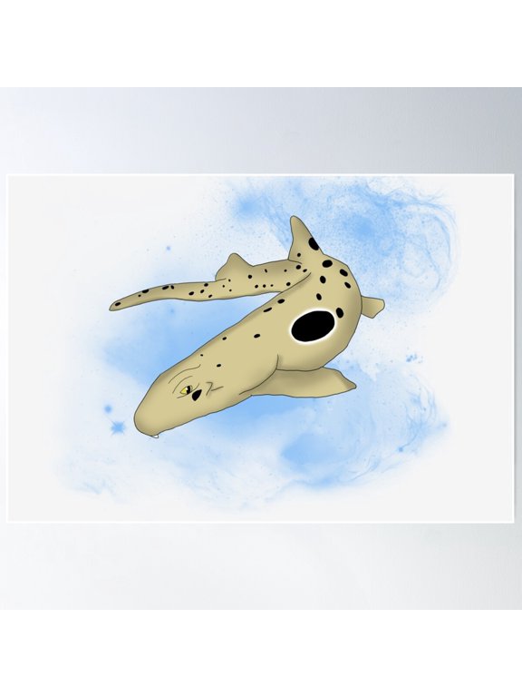 Epaulette Shark Poster Wall Art, Modern Wall Decor For Living Room Bedroom, 8x12 UNFRAMED