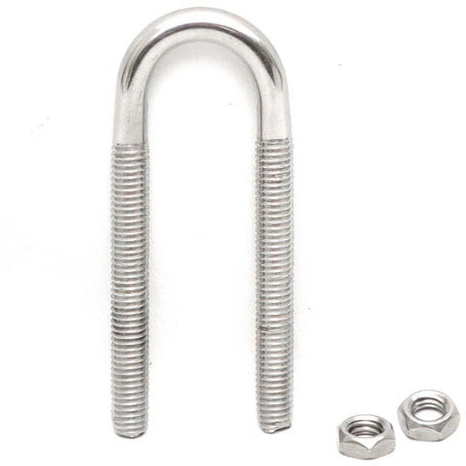 Epco Boat Tow Bow Eye U Bolt 4 Inch Stainless Steel 3/8