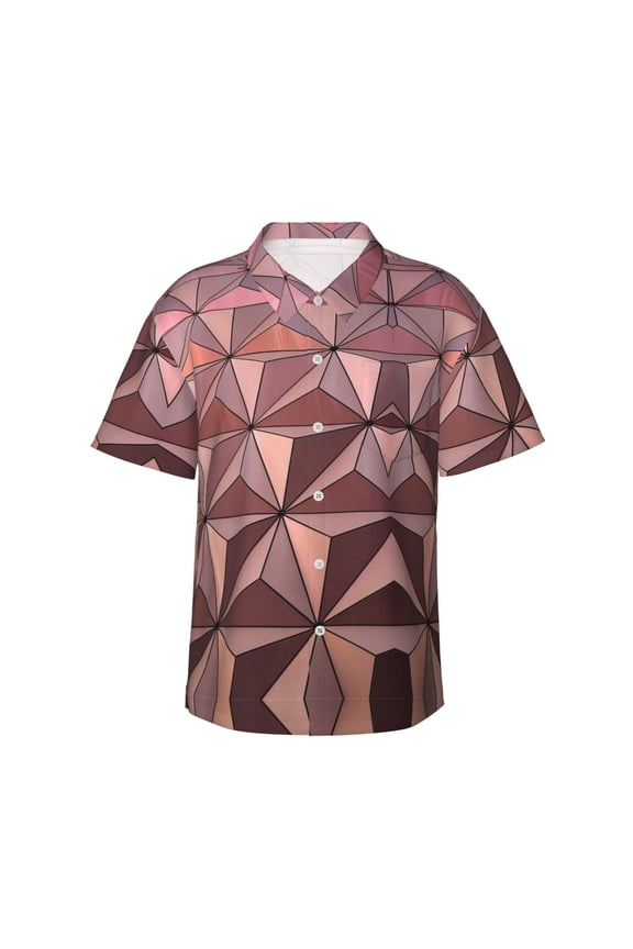 Epcot Architecture Design Hawaiian Shirts For Men, Summer Short-Sleeve Relaxed-Fit Button-Down Shirts Xx-Large