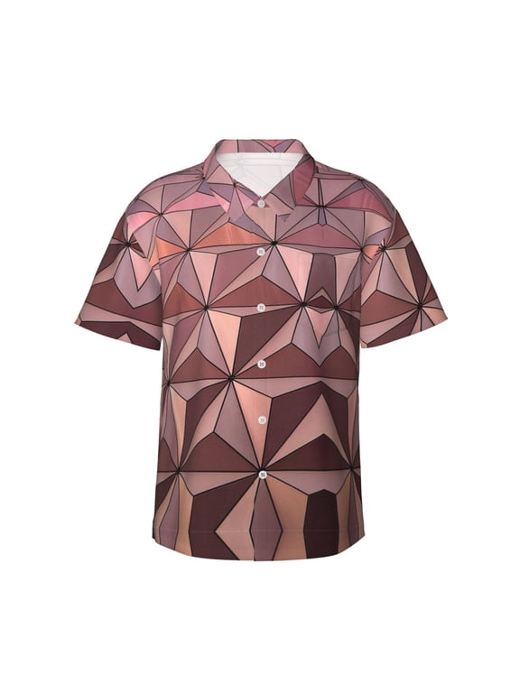 Epcot Architecture Design Hawaiian Shirts For Men, Summer Short-Sleeve Relaxed-Fit Button-Down Shirts Xx-Large