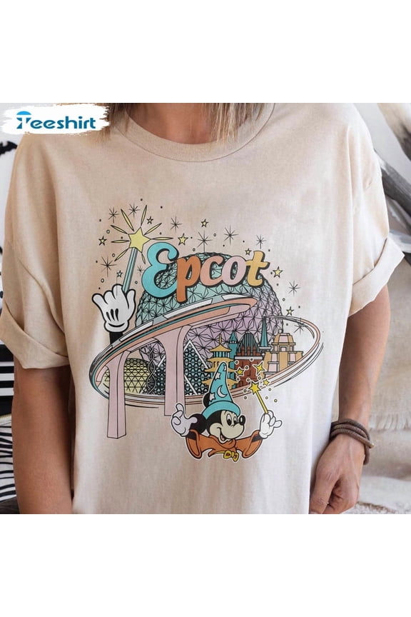 Epcot Countries Shirt, Epcot World Traveler Vintage Crewneck Tee