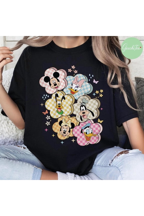 Epcot International Flower & Garden Festival 2025 Shirt, Vintage Mickey And Friends Floral Spring Break Disney T-shirt, WDW Disneyland Trip