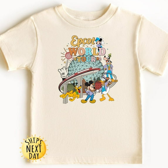 Epcot World Tour Toddler Shirt, Family Trip Shirt, Summer Trip, TODDLER SHORT SLEEVE TEE BELLA CANVAS 3001T