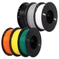 thumbnail image 1 of Epelay 6kg PLA+ 3D Printer Filament Bundle, Black, White, Gray, Orange, Yellow & Green, 6 x 1kg Spools, 1.75mm, Compatible with Most FDM 3D Printers, 1 of 8