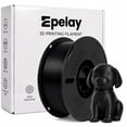thumbnail image 1 of Epelay PETG 3D Printer Filament, Black, 1.75mm, 1kg Spool, Compatible with Most FDM Printers, 1 of 8