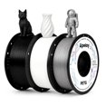thumbnail image 1 of Epelay PETG 3D Printer Filament, Black & White & Metallic Silver, 3 × 1kg Spools, 1.75mm, Compatible with Most FDM Printers, 1 of 8