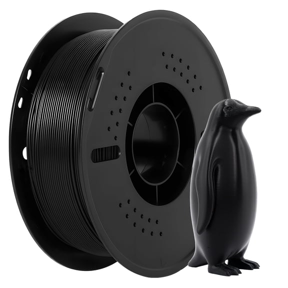 Epelay PETG 3D Printer Filament, Black, 1.75mm, 1kg Spool, Compatible with Most FDM Printers