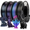 thumbnail image 1 of Epelay PLA 3D Printer Filament, Galaxy Glitter, 4 × 250g, 1.75mm, 1 of 8