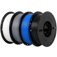 thumbnail image 1 of Epelay PLA Plus 3D Printer Filament, 1.75mm, 4 x 1kg Spools, Black, White, Gray & Blue, Compatible with Most FDM Printers, 1 of 8