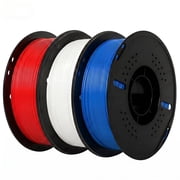 Epelay PLA Plus 3D Printer Filament, 1.75mm, 3 x 1kg Spools, Red, White & Blue, Compatible with Most FDM Printers