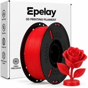 Epelay PLA Plus 3D Printer Filament, 1.75mm, 1kg Spool, Red, Compatible with Most FDM Printers