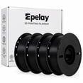 thumbnail image 1 of Epelay PLA Plus 3D Printer Filament, 1.75mm, 4 x 1kg Spools, Black, Compatible with Most FDM Printers, 1 of 8