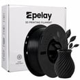 thumbnail image 1 of Epelay PLA Plus 3D Printer Filament, 1.75mm, 1kg Spool, Black, Compatible with Most FDM Printers, 1 of 8