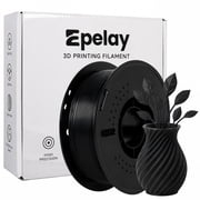 Epelay PLA Plus 3D Printer Filament, 1.75mm, 1kg Spool, Black, Compatible with Most FDM Printers