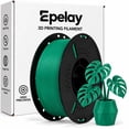 thumbnail image 1 of Epelay PLA Plus 3D Printer Filament, 1.75mm, 1kg Spool, Green, Compatible with Most FDM Printers, 1 of 8