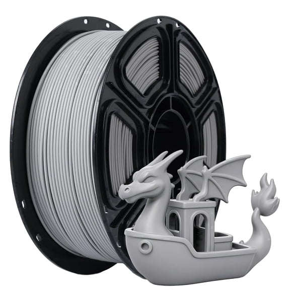 Epelay PLA Plus 3D Printer Filament, 1.75mm, 1kg Spool, Gray, Compatible with Most FDM Printers
