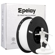 Epelay PLA Plus 3D Printer Filament, 1.75mm, 1kg Spool, White, Compatible with Most FDM Printers