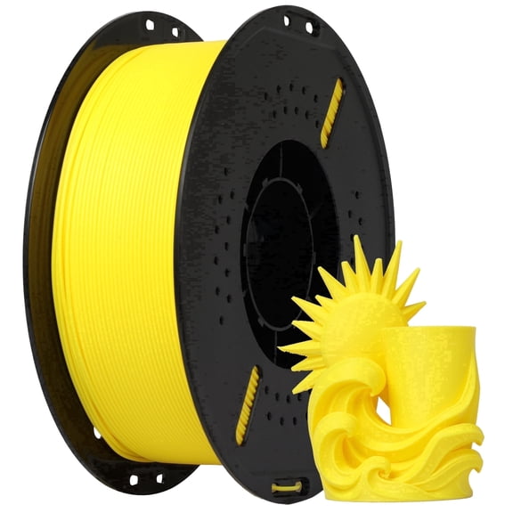Epelay PLA Plus 3D Printer Filament, 1.75mm, 1kg Spool, Yellow, Compatible with Most FDM Printers