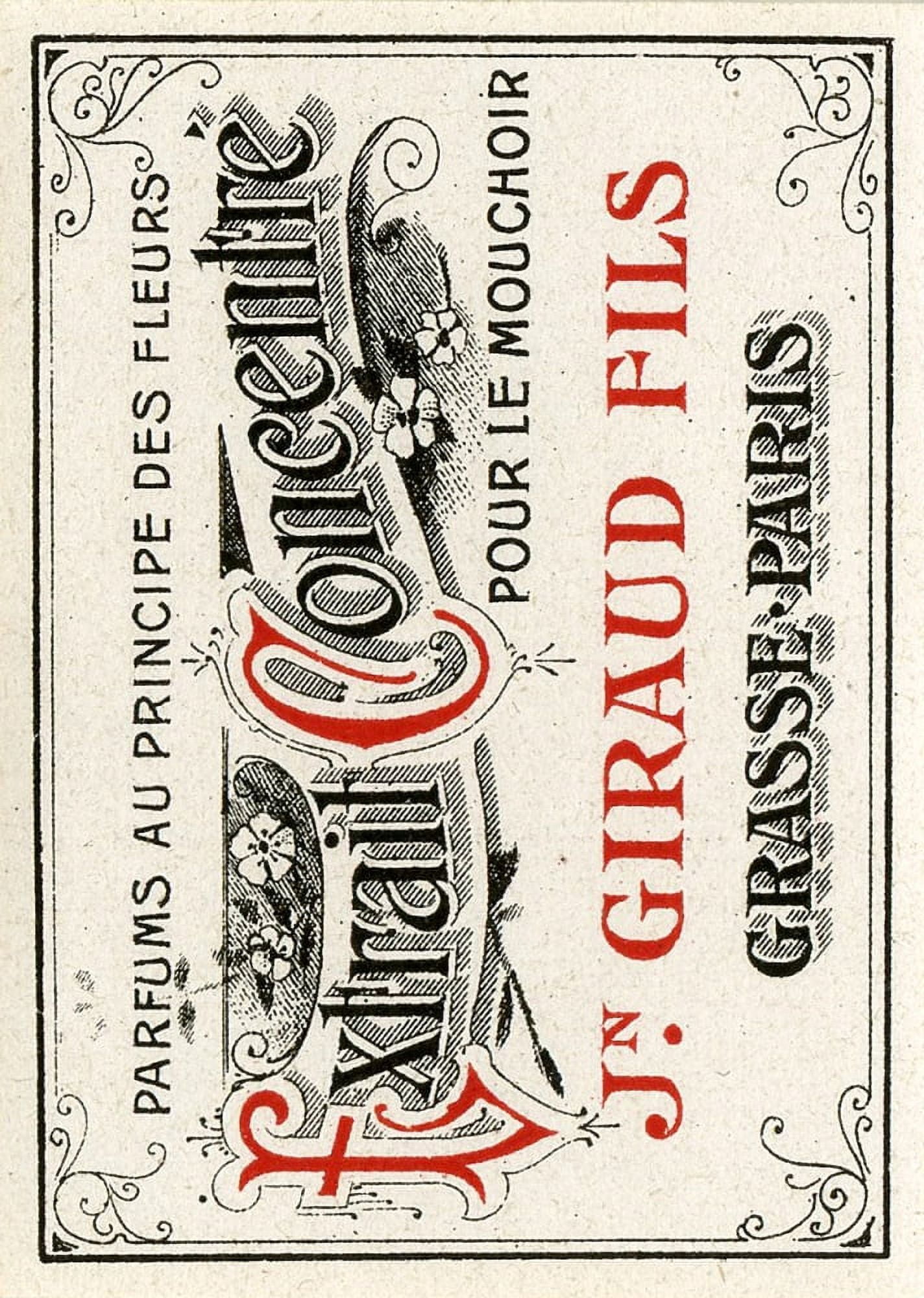 Ephemera Extrait Concentre label Canvas Art - Unknown (18 x 24)