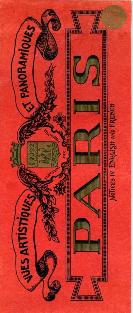 Ephemera Paris bookcover Canvas Art - Unknown (24 x 36)