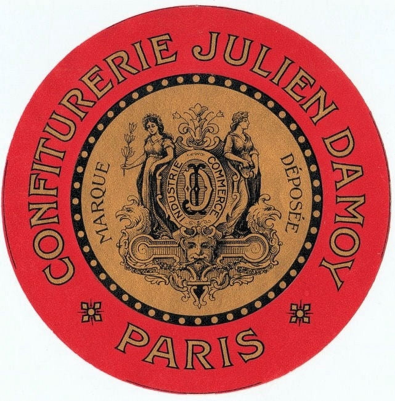 Ephemera Paris label Canvas Art - Unknown (24 x 36)