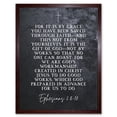 thumbnail image 1 of Ephesians 2:8-10 Saved Through Faith Gift Of God Created In Jesus Christian Bible Verse Quote Scripture Typography Art Print Framed Poster Wall Decor 12x16 inch, 1 of 5
