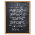 thumbnail image 1 of Ephesians 2:8-10 Saved Through Faith Gift Of God Created In Jesus Christian Bible Verse Quote Scripture Typography Art Print Framed Poster Wall Decor 12x16 inch, 1 of 5
