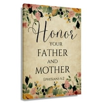 Ephesians 62 Bible Verse Wall Art Floral Wall Art Modern Canvas Paintings For Bedroom Office Unframed 12x18 in