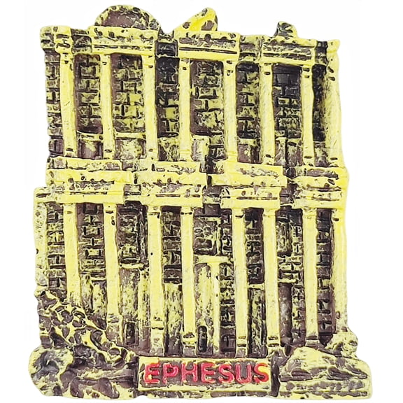 Ephesus Turkey 3D Fridge Magnet Souvenir Gift,Resin Handmade Ephesus Refrigerator Magnet Home Decoration Collection