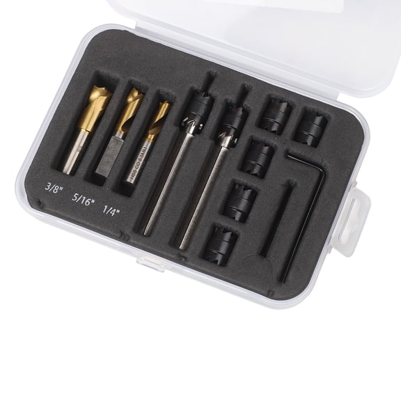 EpheyFIF 13Pcs Hss Spot Weld Cutter and Drill Bit Set for Cast Iron and Alloy Steel