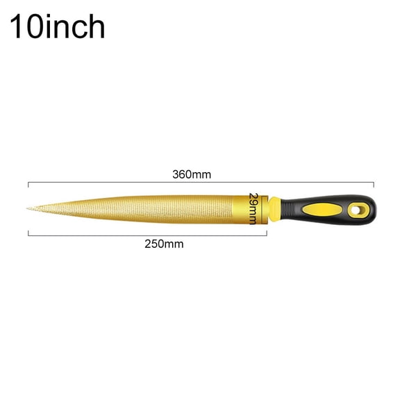 EpheyFIF 1Pc Wooden Carving File Wood File Rasps for Woodworking Half-Round Flat File 10Inch