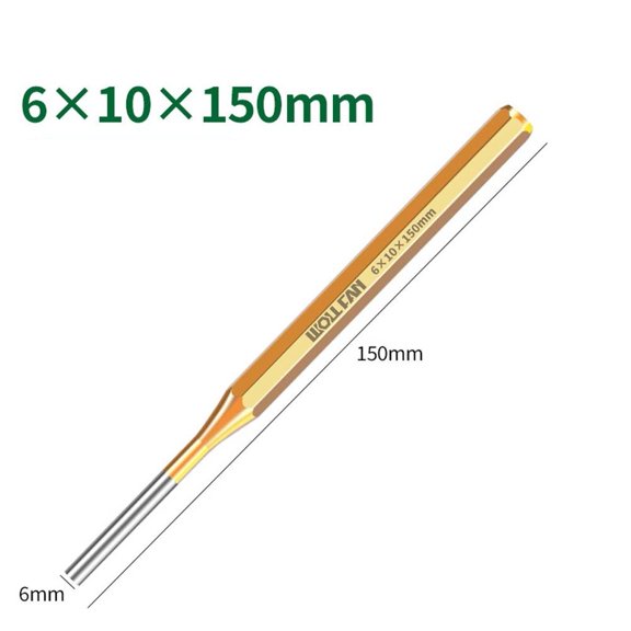 EpheyFIF 2-10mm Cylindrical Punch Roll Pin Punch Tool Remover Heavy Duty Chisel Cone Punches Watch Repair Hand Tools 6mm