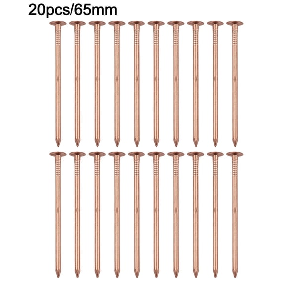 navestar 20 Count 65/75mm Stump Removal Spikes Large Copper Nails for Killing Tree Stump Roots Stump Removal Spikes A