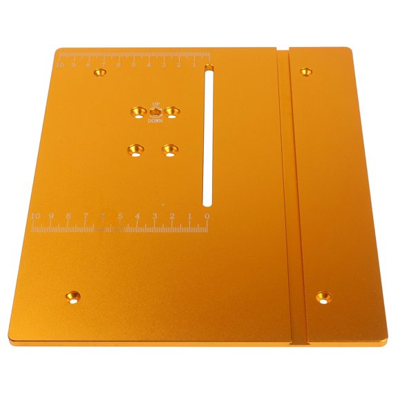EpheyFIF 240*200*6mm T60 Table Saw Panel Aluminum Flip-Up Panel Workbench Router Table Insert Plate Woodworking Workbench Tools