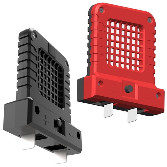 EpheyFIF 2Pcs 14W Led Light Led Camping Lantern Work Light Mini Pocket Work Light Play Led Lights Inspection for 20V-21V Battery Black+Red