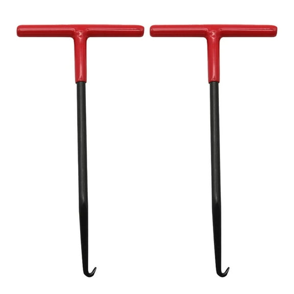 EpheyFIF 2Pcs Exhaust Spring Puller Tool for Vehicle Brakes Riding Lawnmower Deck Snow Remover Motorcycle Exhaust Stand Removal T-Handle