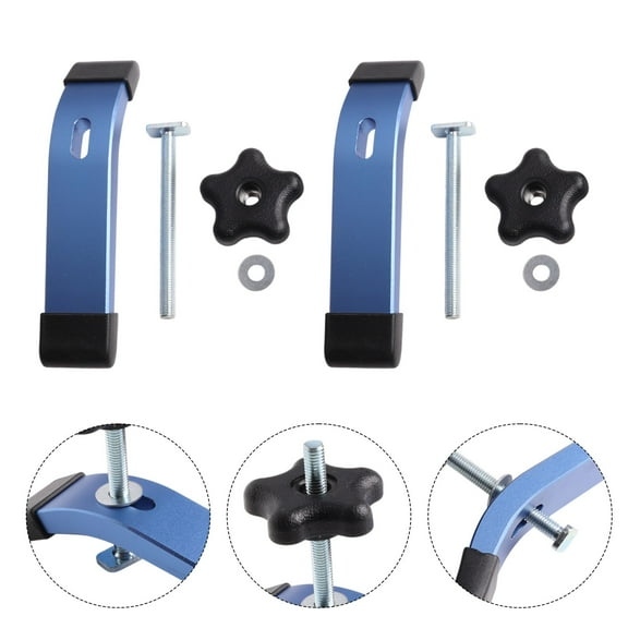 EpheyFIF 2Set T-Slot Clamp Set Hold Down Clamp M8 Slide Desktop Clip for Woodworking