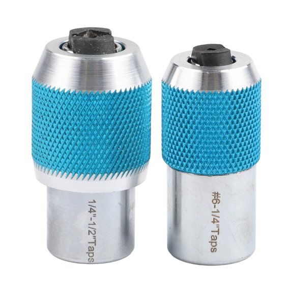 EpheyFIF 2X Ratcheting Tap Socket Set with Adjustable Jaws 3/8'' Drive Tap Holder for Tight Spaces Compatible with Taps Screw Extractors Blue