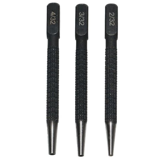 EpheyFIF 3 Nail Center Punch Set for Metal Wood Ceramic Tile Marking 232 332 432 Inch