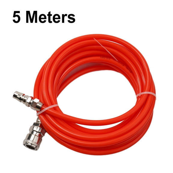 EpheyFIF 5-30M Pneumatic Straight Tube Air Compressor Hose 5X8mm Tube with Quick Connector Air Hose Hardware Tools 5 Meters