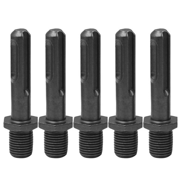 EpheyFIF 5Pcs Water Drill Extension Rod Electric Hammer Conversion Rod Hex Round Rod Sleeve Hex Shank Drill Bit Chuck Adapter Round Shank