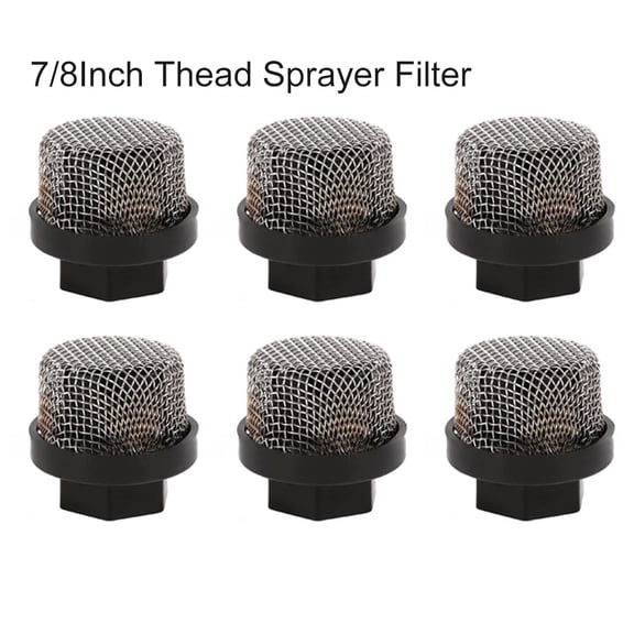 EpheyFIF 6Pcs Professional Inlet Suction Strainer Mesh Filter 7/8 Inch Unf Intake Hose for Airless Sprayer Airless Sprayer Spare Parts