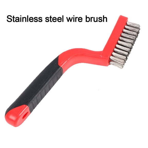 EpheyFIF 7-Inch Large Wire Brush Nylon Stainless Steel Copper Wire Brush Set Cleaning Stainless Steel