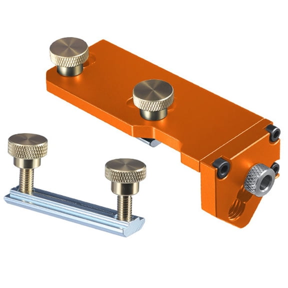 EpheyFIF Aluminum Profile Extrusion Drill Guide Drill Jig Positioning Tapping Assistant for Power Tools Drill Bits Accessory A