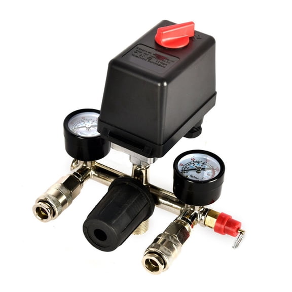 EpheyFIF Compact Pressure Valve Switch for Air Compressor with Overflow Structure Design European Connector