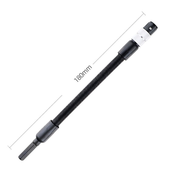 EpheyFIF Diy Projects 180mm Bit Holder Extension Rod 180mm Length Chrome Vanadium Steel Metal Drill Bit Power Screwdriver 1Pc