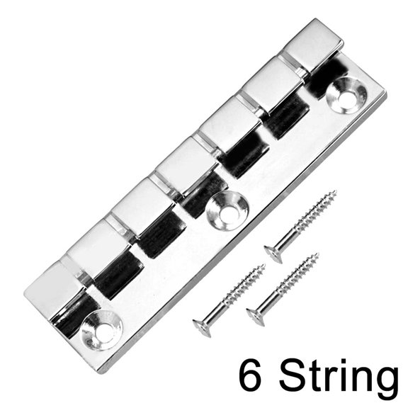 EpheyFIF Electric Guitar Tailpiece Bridge 1Nitropyrene 6 7 Or 12 String Stopbar Tailpiece Guitar in Chrome Bridge Fits Flat Top Guitar 6 String