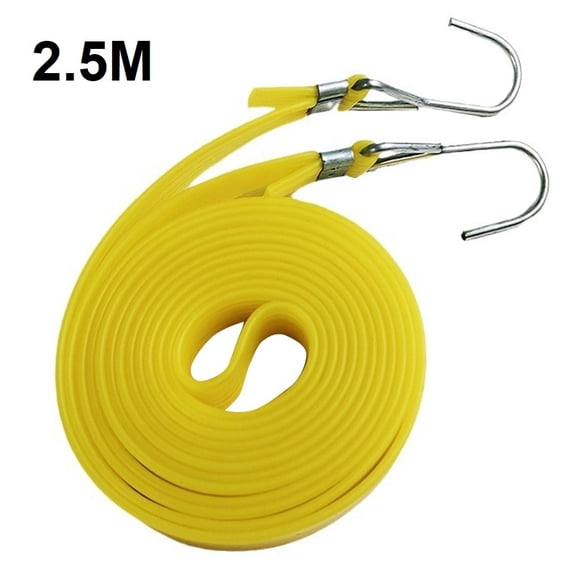 EpheyFIF Extra Long Bungee Strap Ropes Rubber Strong Elastic Rope for Hand Truck Car Bike 2.5M